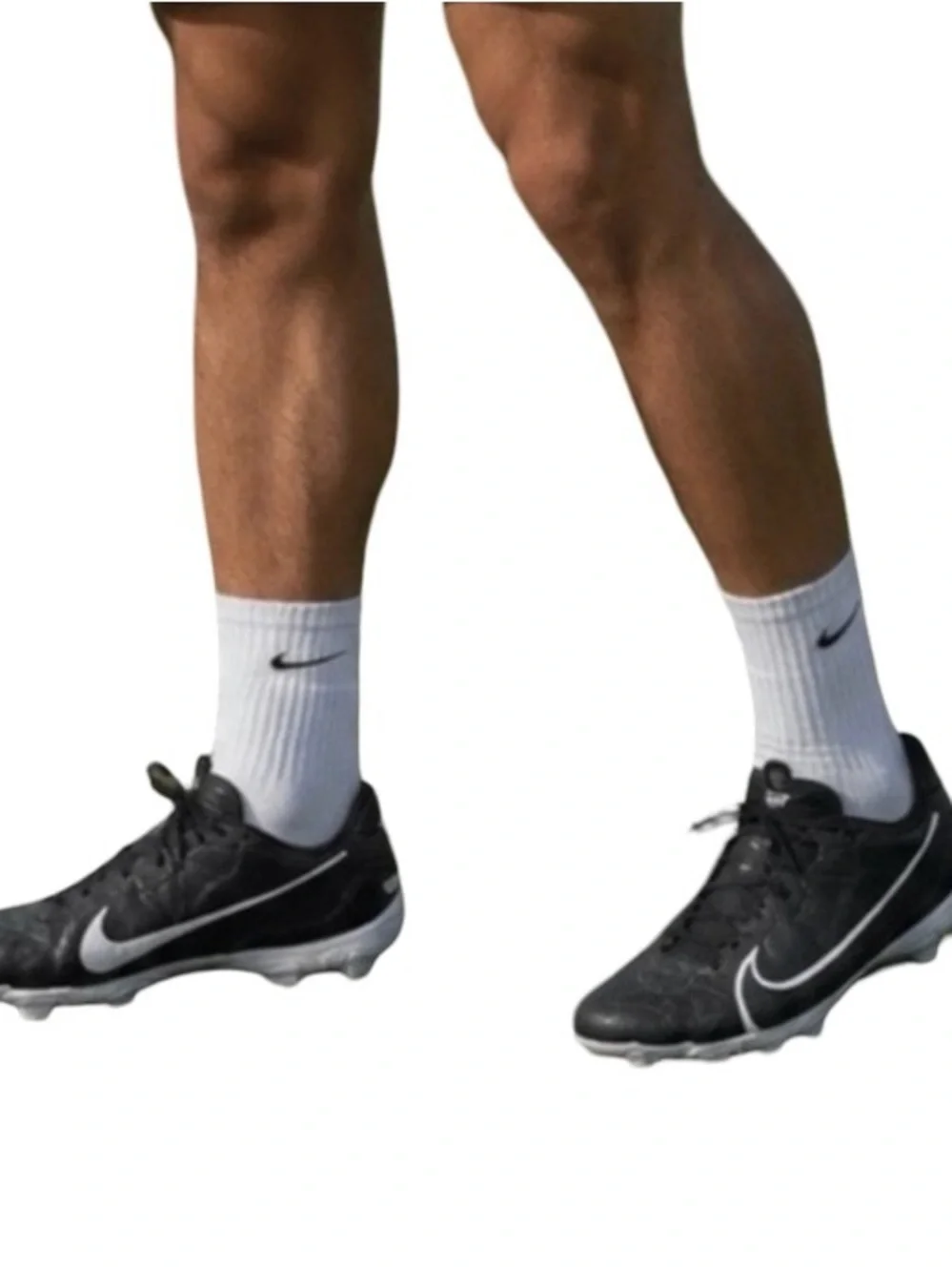 Nike Men's Black Cleats - Lightweight Football Soccer Shoes Size 13